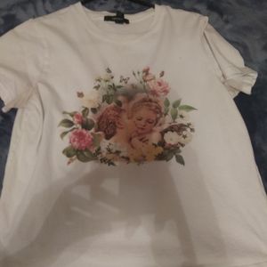 White top with angels forever21